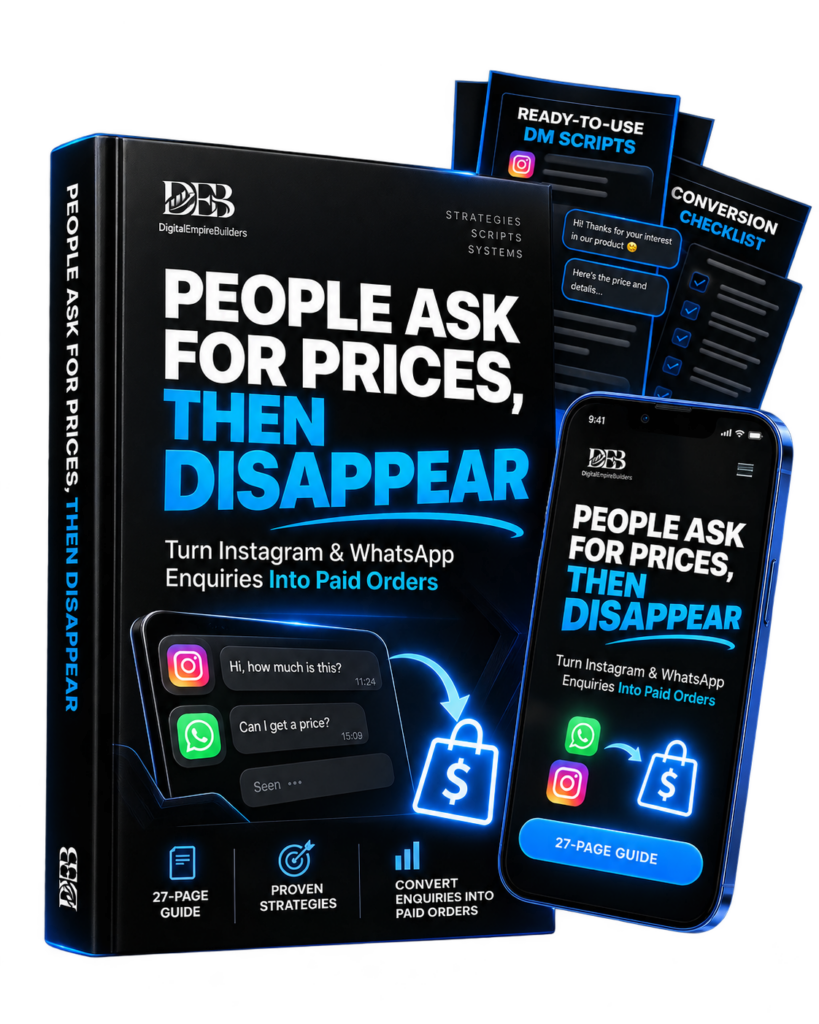 People Ask for Prices, Then Disappear digital sales guide by Digital Empire Builders